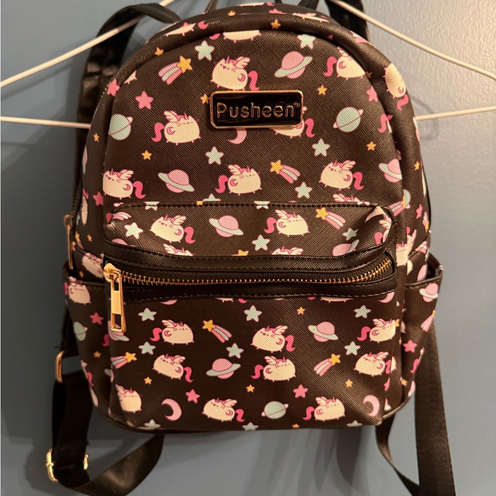 Pusheen Mini Backpack with Pink Unicorn Print